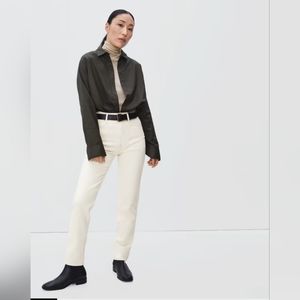 3/30$ Everlane The Cheeky Jean White W24